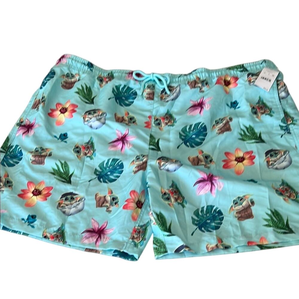 Star Wars Mandalorian Tropical Swim Trunks Size XXL NWT